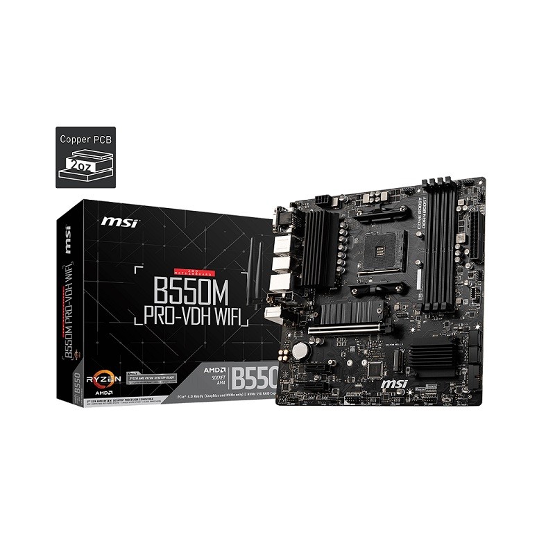 Motherboard msi b550m pro-vdh wifi am4 911-7c95-059 | Zona Digital