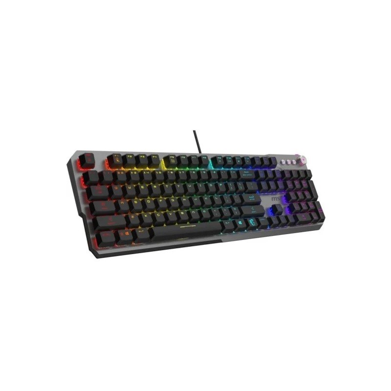 Teclado usb mecanico silencioso msi strike 600 rgb