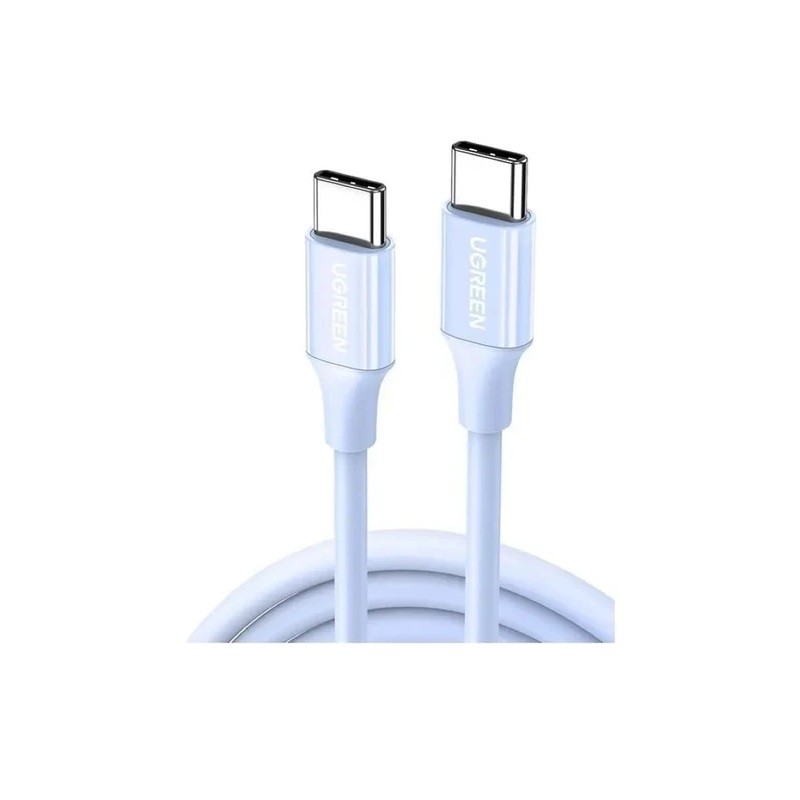 Cable usb-c macho-macho ugreen us264 60w 1mt azul 25310